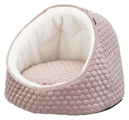 Legowisko zamknięte Livia, o 45 × 33 cm, różowe/kremowe