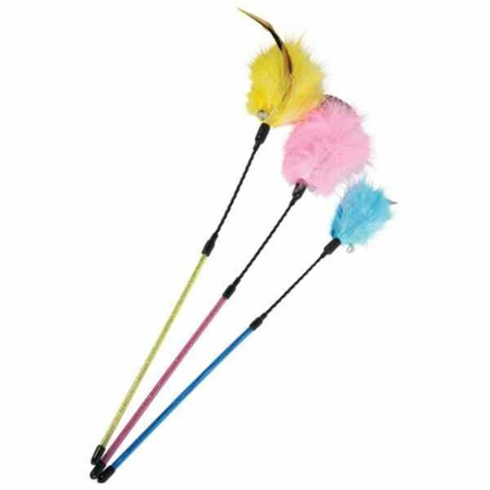 Zolux zabawka wędka dla kota z piórkami