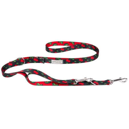 amiplay BeHappy 7in1 smycz regulowana Cherry M
