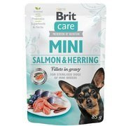 Brit Care Mini Pouch łosoś i śledź filety 85 g