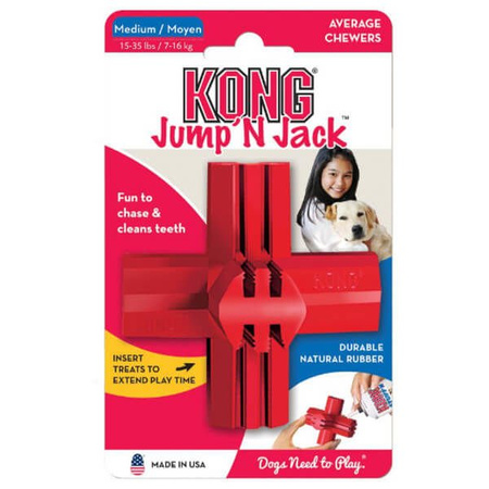 Kong jump’n jack gryzak na przysmaki dla psa m
