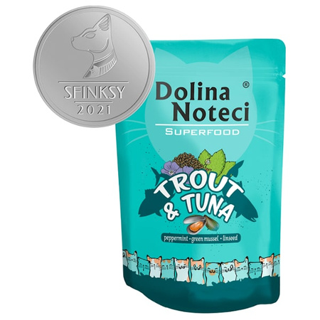 Dolina Noteci Superfood Pstrąg i tuńczyk dla kota 85 g