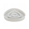 Slow Feeding, miska, dla kota, szara, plastik/TPR, 0,35 l/15×15 cm, spowalniająca jedzenie