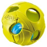 Piłka świecąca NERF Dog lluma-Action LED, czerwona/zielona, 6cm