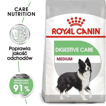 Royal canin medium digestive care karma sucha dla psów dorosłych, ras średnich o wrażliwym przewodzie pokarmowym 3kg