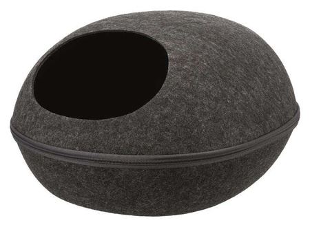 Legowisko zamknięte Liva, filc, 40 × 24 × 47 cm, antracyt