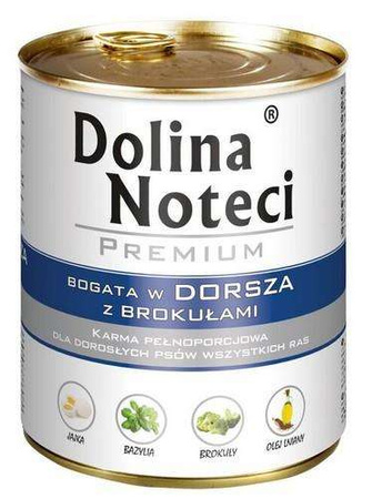Dolina Noteci Premium Pies Dorsz i brokuły puszka 800g