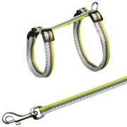 Szelki dla kota ze smyczą Freshline Spot ,nylon, 27–45 cm/10 mm, 1.20 m