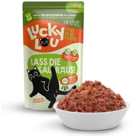Lucky Lou Lifestage Adult wołowina i dzik 125 g