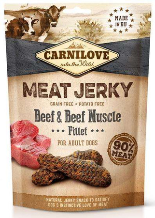 Carnilove jerky beef & beef muscle fillet 100g