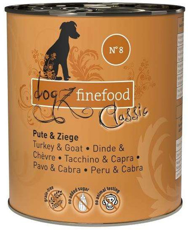 Dogz finefood n. 08 indyk i kozina 800 g