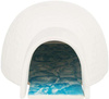 Igloo z płytką chłodzącą, dla myszy/chomików, białe, ceramiczne,13x9x15cm