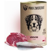 Paka zwierzaka wołowina i śledź dla psa 400 g