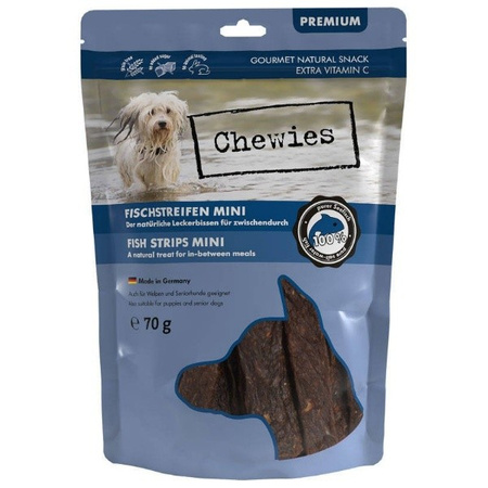 Chewies Mini Meat Strips ryba  70 g