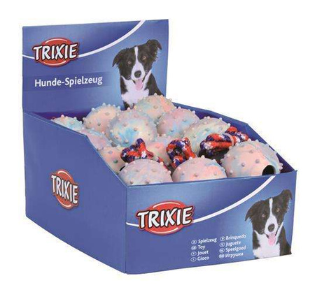 Piłki z gumy naturalnej na sznurku, 24 szt. śr. 6 cm/30 cm