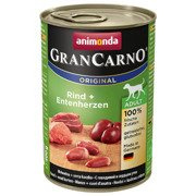 Animonda GranCarno Adult Rind Entenherzen Wołowina + Serca kacze puszka 400g