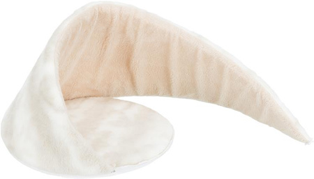 Nelli, legowisko zamknięte, białe/szarobrązowe, o 52 × 40 cm