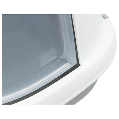 Primo XXL, kuweta kryta, biały/szary, 56 × 47 × 71 cm