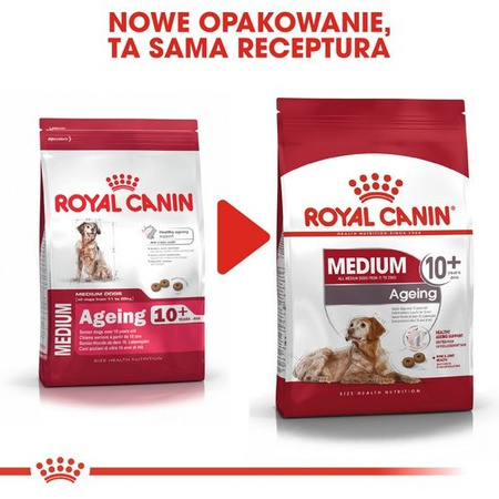 Royal canin medium ageing 10+ karma sucha dla psów dojrzałych po 10 roku życia, ras średnich 15kg