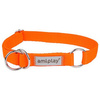 amiplay Samba pomarańczowa obroża półzaciskowa regulowana M