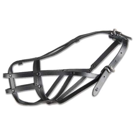 Dino Kaganiec skórzany nitowany 40 amstaff, dla psa  