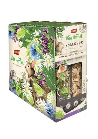 Vita Herbal Smakers drzewny  dla gryzoni i królika 90 g , 5 szt. display