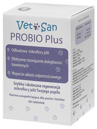 Vetosan Probio Plus 60 tabletek