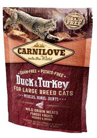Carnilove duck&turkey sucha karma dla kota 0,4 kg, 2 kg