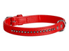 Dingo Obroża Glamour 1,6x35cm czerwona