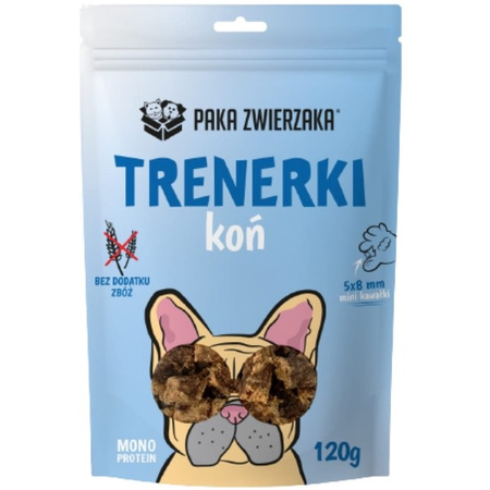 Paka Zwierzaka trenerki dla psa konina 120 g