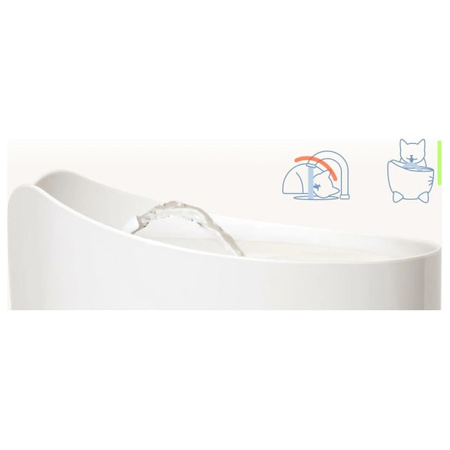 Pixi Fountain, fontanna dla kota, jasnoróżowa, 2,5l,  22x22x19,5 cm