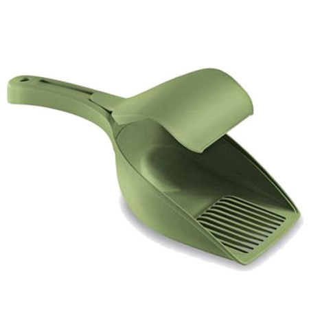 *- zolux łopatka do kuwet z klapką kol. jasnozielony