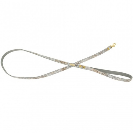 Barry King Wild Snow Leopard skórzana smycz spacerowa dla psa 120 cm