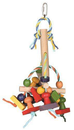 ZABAWKA DREWNIANA DLA PTAKÓW, 31 cm