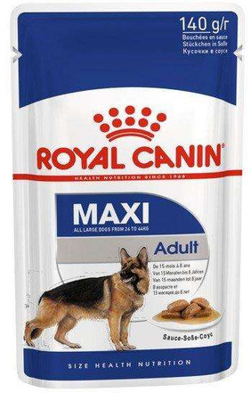 Royal canin maxi adult karma mokra w sosie dla psów dorosłych, do 5 roku życia, ras dużych saszetka 140g