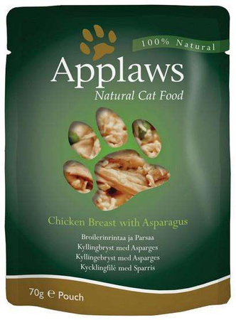Applaws saszetka dla kota Kurczak i Szparagi 70g