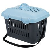 Box transportowy Midi-Capri, 44 × 33 × 32 cm, ciemnoszary/jasnoniebieski, do 1,1kg