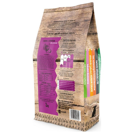 Wiejska Zagroda indyk z jabłkiem dla szczeniąt 2 kg