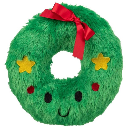 Xmas Wieniec świąteczny, zabawka, dla psa, plusz, 22 cm