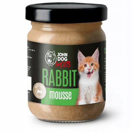 John Dog for Cats królik mus dla kociąt 100 g
