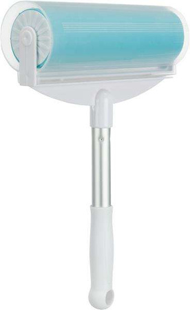 Rolka do sierści XXL, biała/turkus, silikon, 20x30cm