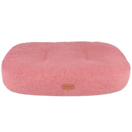 amiplay Montana materac owalny dla psa różowy L