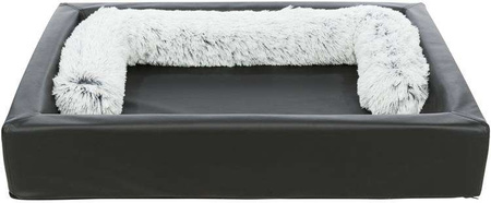 Remo Vital, legowisko, dla psa/kota, prostokątne, czarne, imitacja skóry, 90x70 cm