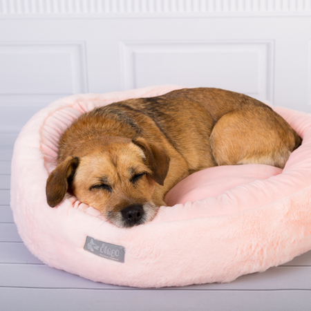 Dingo HugMe legowisko okrągłe średnie dla psa, kota różowe