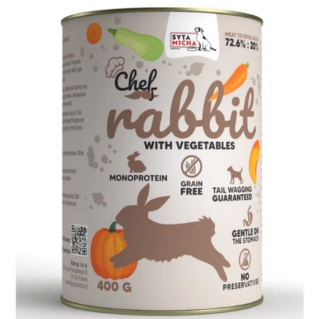 Syta Micha Chef Królik z warzywami, 400 g
