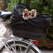 Torba rowerowa, 48 × 29 × 42 cm, czarna