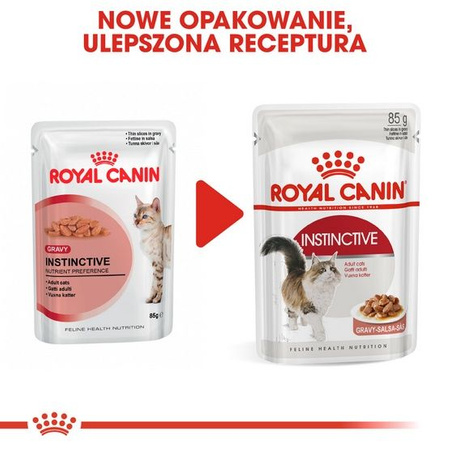 Royal canin instinctive w sosie karma mokra dla kotów dorosłych, wybrednych saszetka 85g
