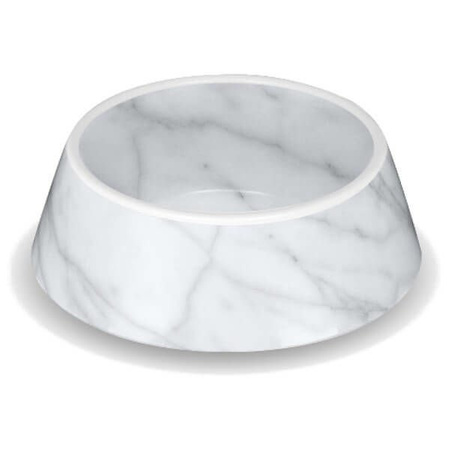 Miska carrara marble dla psa 19,7x19,7x6,4 cm - tylko u nas w polsce!