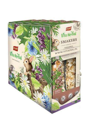Vita Herbal Smakers Topinambur z pasternakiem  dla gryzoni i królika 90g, 5 szt. display