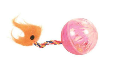 PIŁKA GRZECHOCZĄCA Z PIÓRKIEM 2szt.